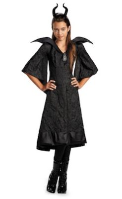 Girls Maleficent Black Gown Costume