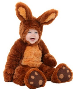 Cute Easter Bunny Costumes for Babies -Brown