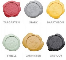 Game of Thrones House Wax Seal Coasters