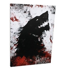 Game of Thrones House Stark Canvas Banner