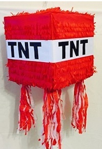 Minecraft Creeper Costume TNT Prop