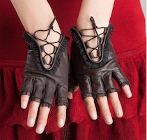 Selena Kyle Costume Leather Gloves