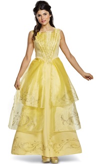 Adult Belle Costumes - deluxe yellow gown