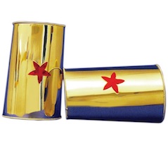 Halloween Wonder Woman Props for Costume GOld Cuffs