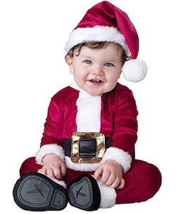 Christmas Cute Baby Santa Costume Photography