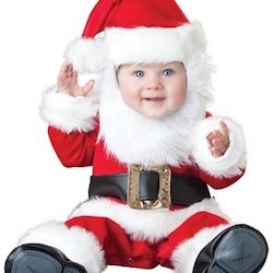 Christmas Cute Baby Santa Costume Photography