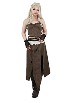 Game of Thrones - Daenerys Cosplay Costume Brown outfit