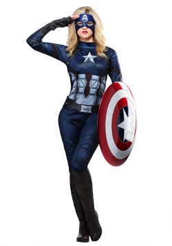 Adult Captain America Costume - Women