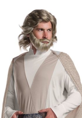 Star Wars The Last Jedi Luke Skywalker Costume Wig and Beard