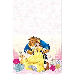 Beauty and the Beast party decorations balloons - table cover