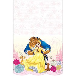 Beauty and the Beast party decorations balloons - table cover