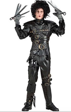 Celebrity Halloween Edward Scissorhands Lady Gaga Costume