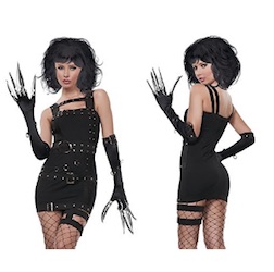 Celebrity Halloween Edward Scissorhands Lady Gaga Costume