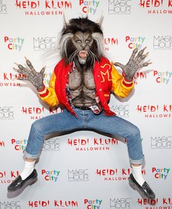 Celebrity Halloween Heidi Klum Costume Michael Jackson Wolf