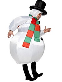 Christmas Adult Snowman Costume for Men and Women