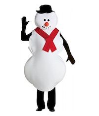 Christmas Adult Snowman Costume for Men and Women