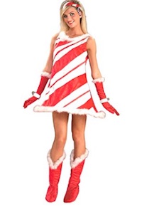 Christmas Sexy Adult Candy Cane Costume Ideas for Women