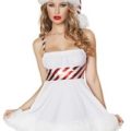 Christmas Sexy Adult Candy Cane Costume for Women