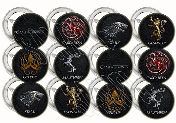 Game of Thrones Party Decorations Balloons - buttons