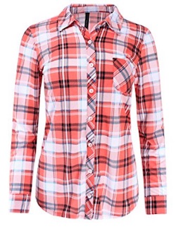 Netflix Stranger Things Barb Costume - plaid shirt