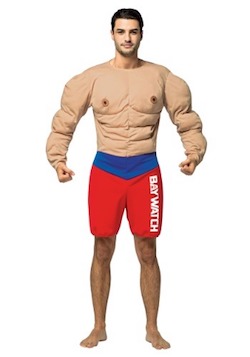 Baywatch Costumes Red Swimsuits Dwayne Johnson