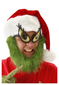 Christmas Grinch Costumes for Adults - fur beard