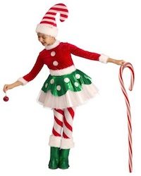 Christmas Santa Elf Costume for Kids