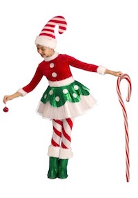 Christmas Santa Elf Costume for Kids