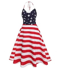 Debbie Eagen Liberty Belle Halter Dress