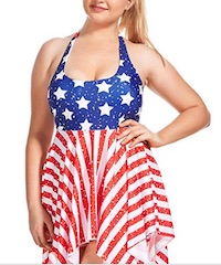 Liberty Belle American Flag Bathing Suit