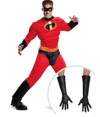 Mr. Incredible Costume with Gloves