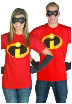 Adult Mrs and Mr. Incredible T-shirt Costume