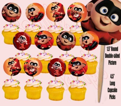 Jack Jack Incredibles Cupcake Toppers