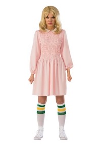 Stranger Things Eleven Pink Dress Costume for Women