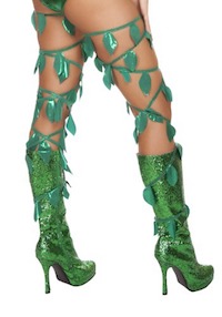 Kim Kardashian Poison Ivy Leg Wraps