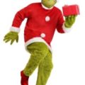Christmas Santa Grinch Costume for Adults