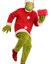 Christmas Santa Grinch Costume for Adults