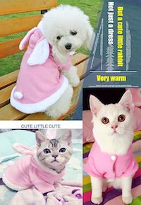 Bunny Costume for Dogs and Cats