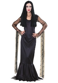 Sophie Turner Halloween Morticia Addams Costume