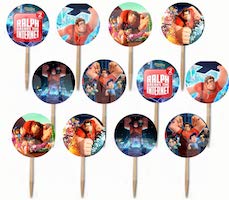 Wreck it Ralph Cupcake Picks