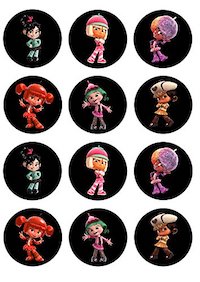 Wreck it Ralph Cupcake Toppers