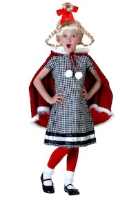 Christmas Girl Cindy Lou Who Costume for Kids