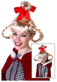 Christmas Girl Cindy Lou Costume Wig