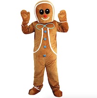 Christmas Quality Gingerbread man Costume