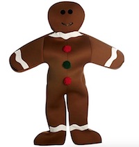 Christmas Adult Gingerbread man Costume 