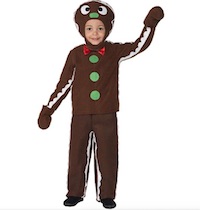 Christmas Gingerbread Man Costume for Kids