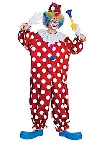 Dotted Clown Costume for Adults