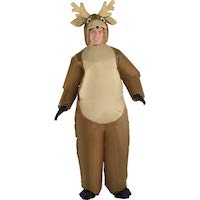 Inflatable Christmas Rudolph Reindeer Costume for Adults