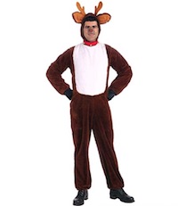 Plush Christmas Rudolph Reindeer Costume