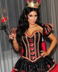 Kim Kardashian Queen of Hearts Costume